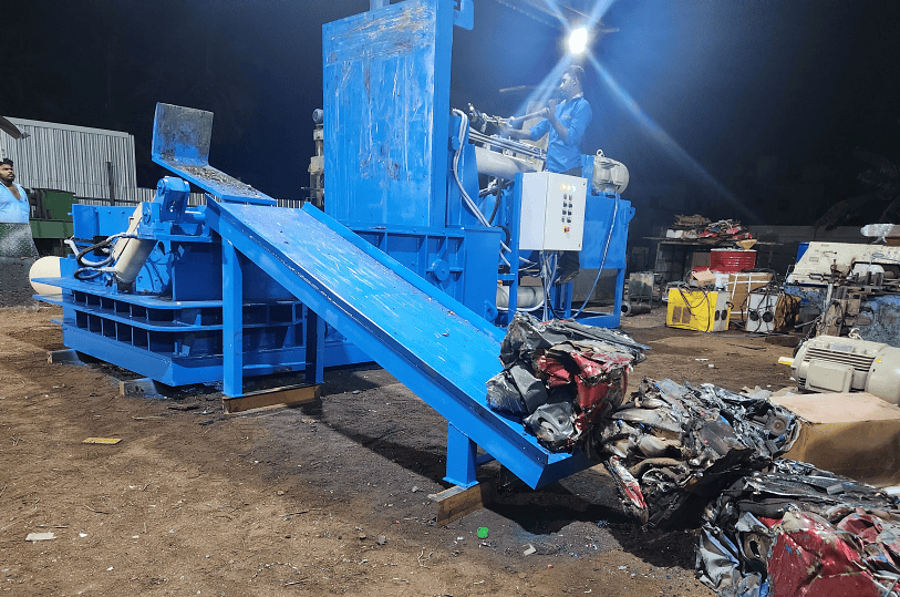 ELV Scrap Baling Machine