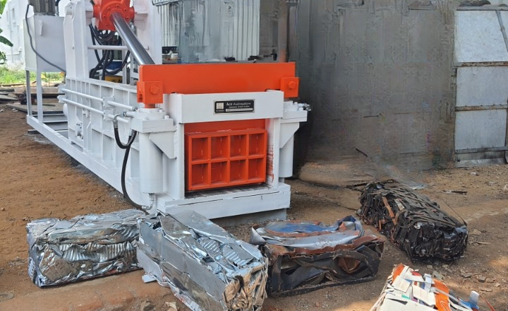 ELV Scrap Baling Machine